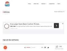 Tablet Screenshot of praiafm.com.br